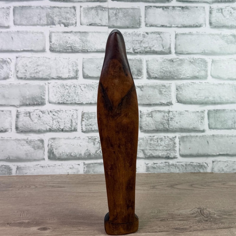 Hand Carved Wood Virgin Mary Praying Statue 12.5 Inch - Picture 2 of 5